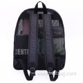 Custom Cheap Mesh Fashion School Bag for Girls Boys Travel Laptop Backpack Summer Beach Bag Casual Backpack
